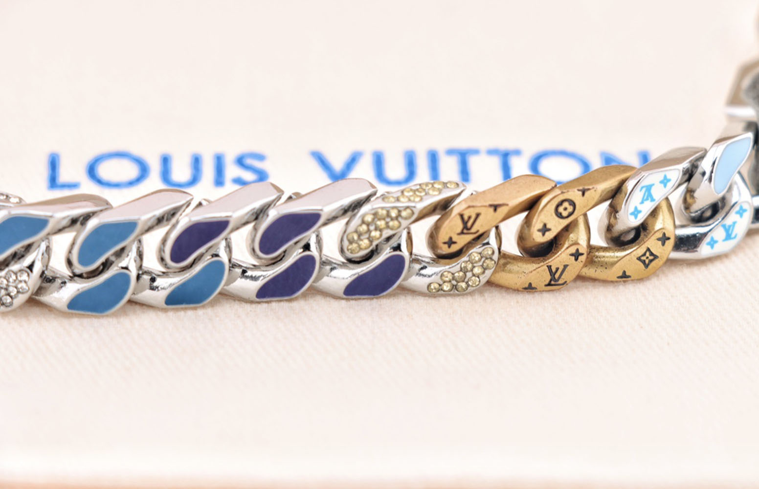 Louis Vuitton Chain Links Patches Bracelet