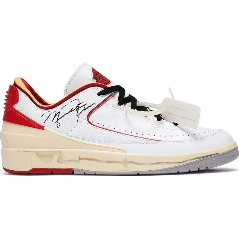 Off-White x Air Jordan 2 Retro Low SP 'White Varsity Red'