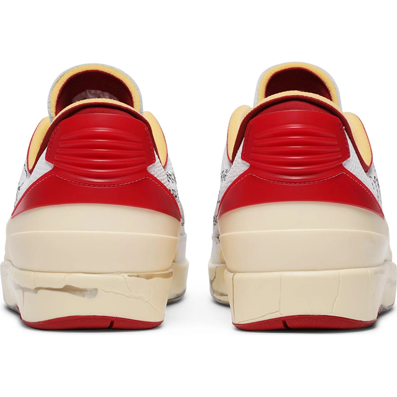 Off-White x Air Jordan 2 Retro Low SP 'White Varsity Red'