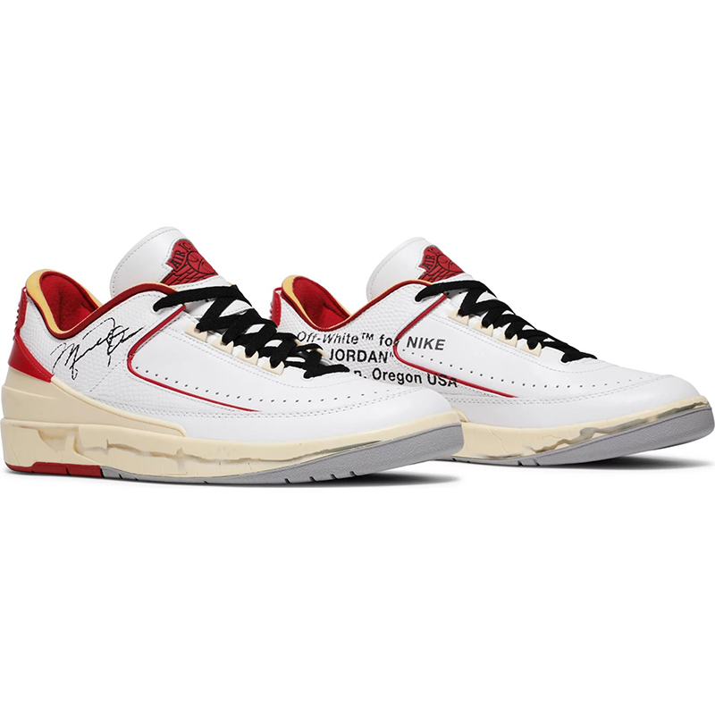Off-White x Air Jordan 2 Retro Low SP 'White Varsity Red'