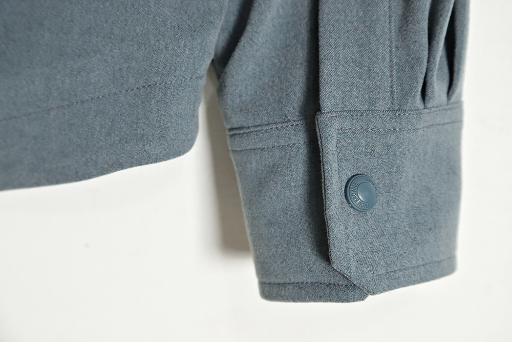 Thom Browne 23SS 4-Bar Smoked Flannel Long Sleeve Shirt Jacket