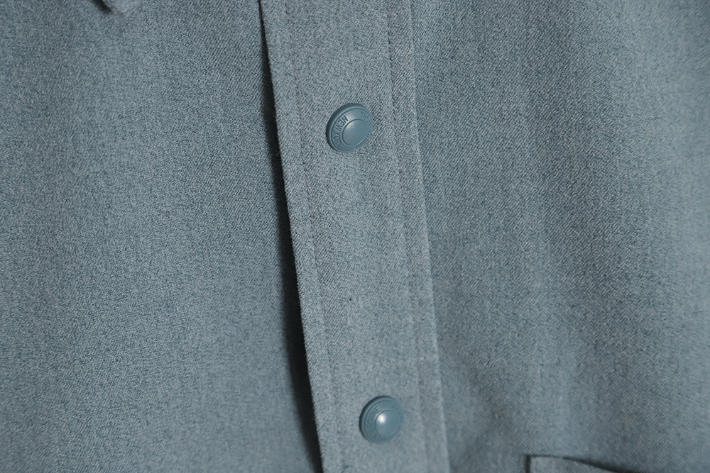 Thom Browne 23SS 4-Bar Smoked Flannel Long Sleeve Shirt Jacket