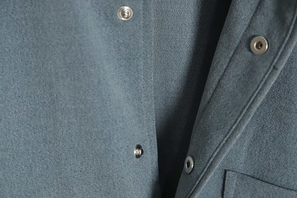 Thom Browne 23SS 4-Bar Smoked Flannel Long Sleeve Shirt Jacket