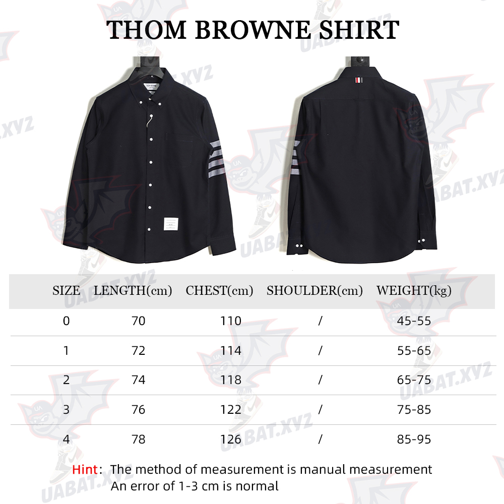 Thom Browne Classic Four Bar Flannel Shirt