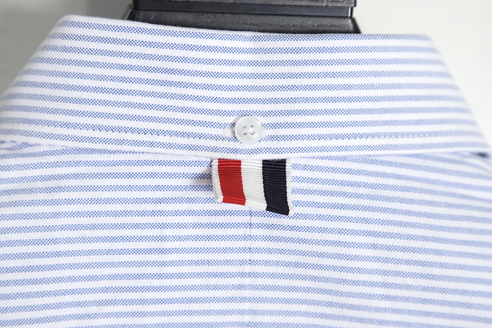 ThomBrowne Oxford Classic Cuff Striped Long Sleeve Shirt