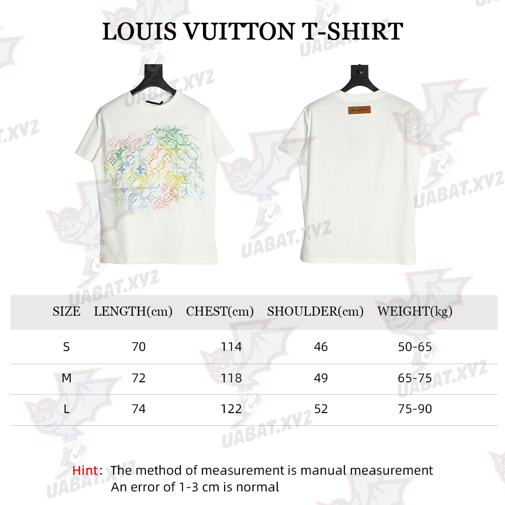 Louis Vuitton 21ss LV pastel print short-sleeved T-shirt