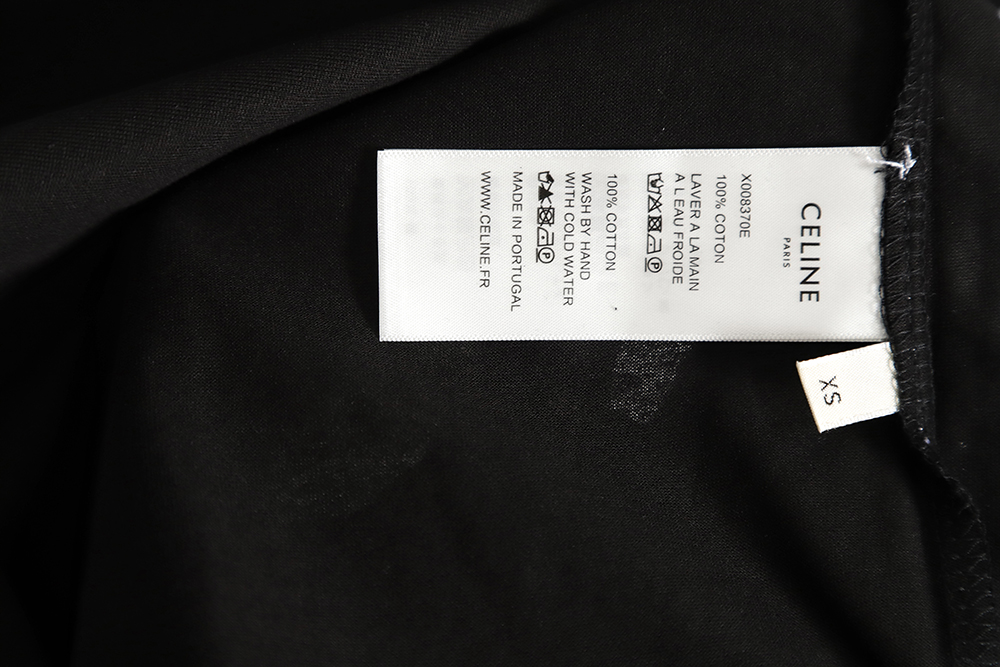 CELINE 22SS rivet heart letter short-sleeved T-shirt TSK1