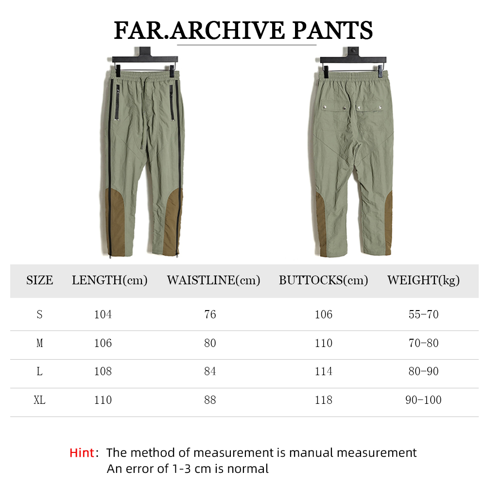 FAR.ARCHIVE Paneled zipped nylon technical trousers