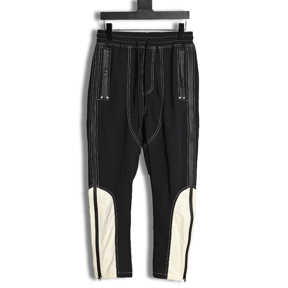 FAR.ARCHIVE Splicing zipper nylon technical trousers TSK1