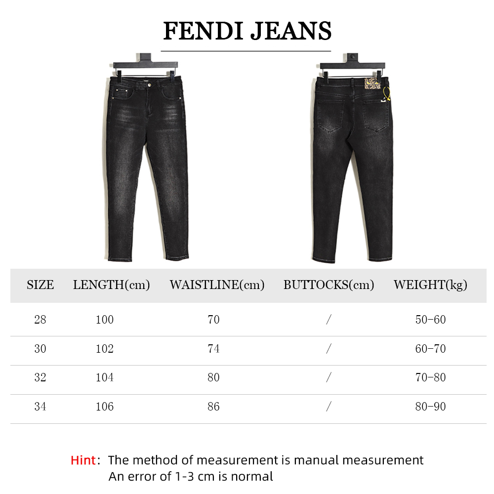 Fendi Classic Monster Eyes Jeans