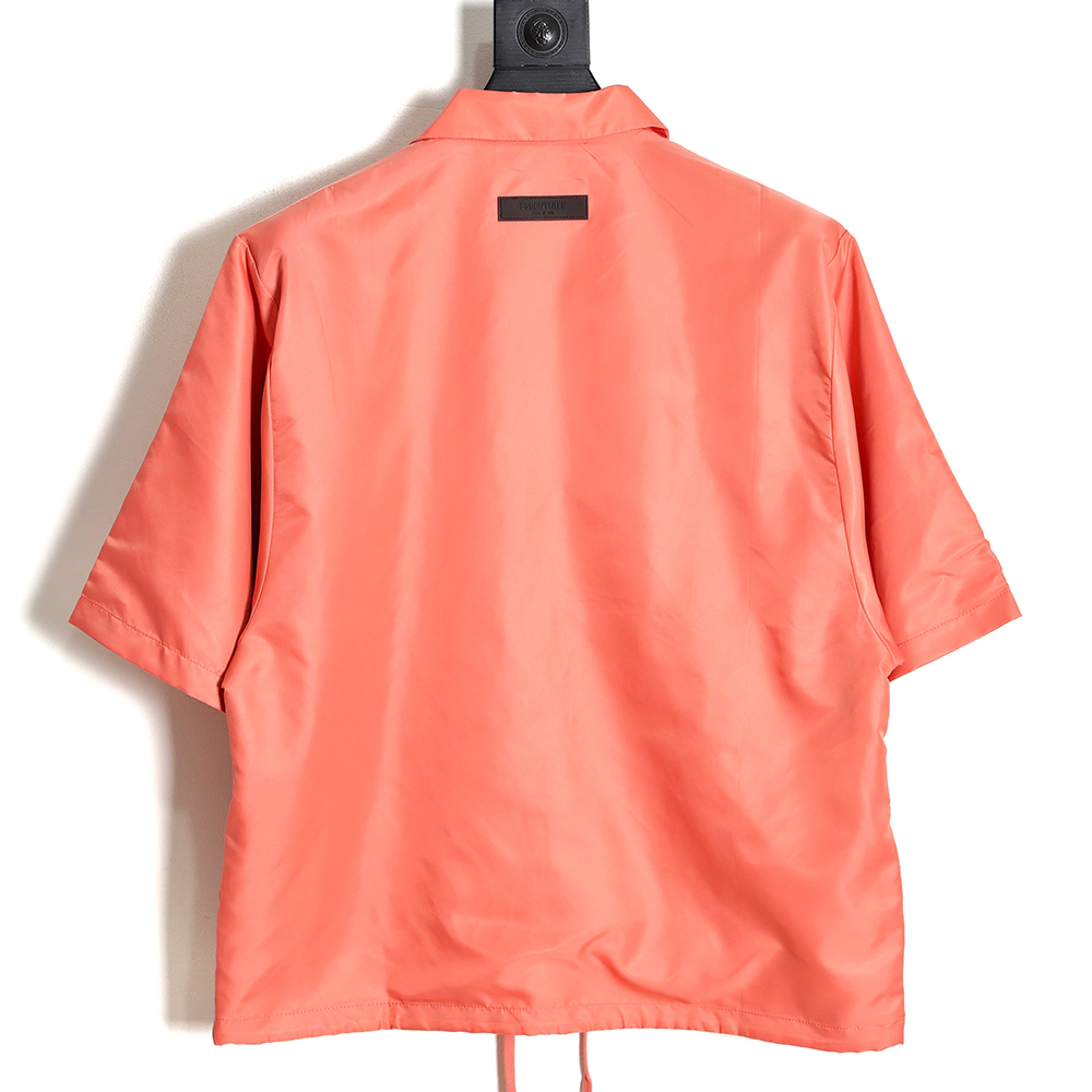 Fear of God FOG essential Season 8 woven button-up short-sleeved cardigan
