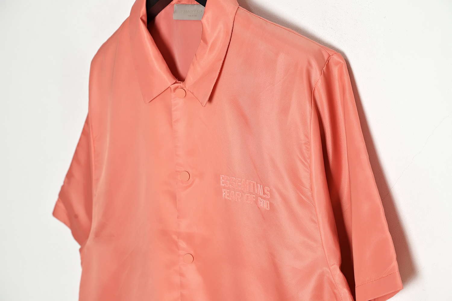 Fear of God FOG essential Season 8 woven button-up short-sleeved cardigan