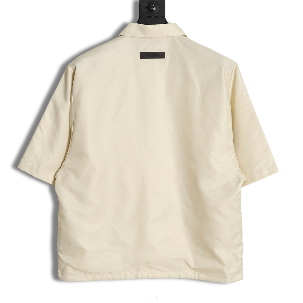 Fear of God FOG essential eighth season woven button-up short-sleeved shirt cardigan TSK1