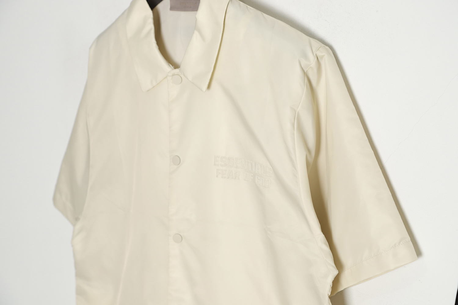 Fear of God FOG essential eighth season woven button-up short-sleeved shirt cardigan TSK1