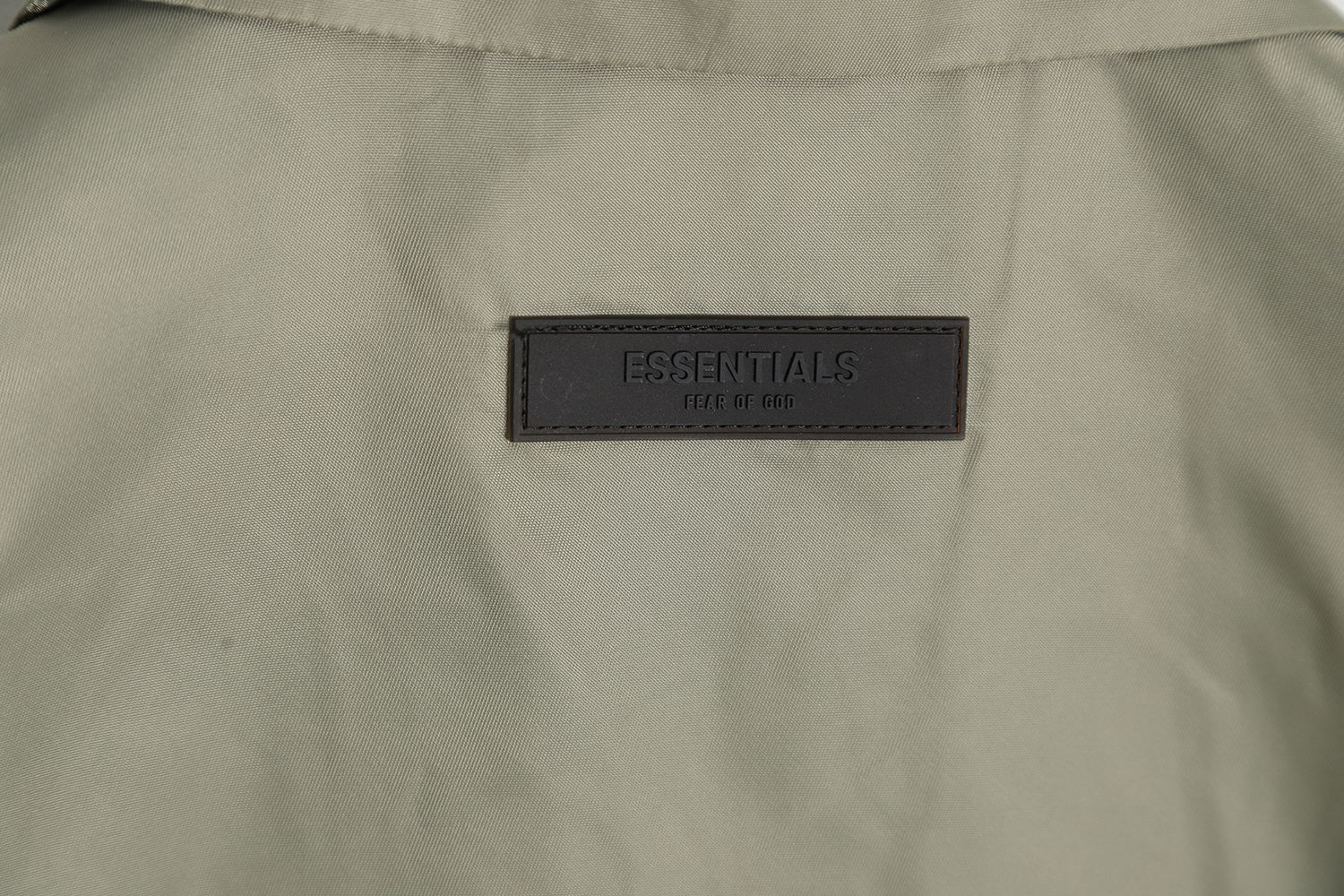 Fear of God FOG essential eighth season woven button-down short-sleeved shirt cardigan TSK2