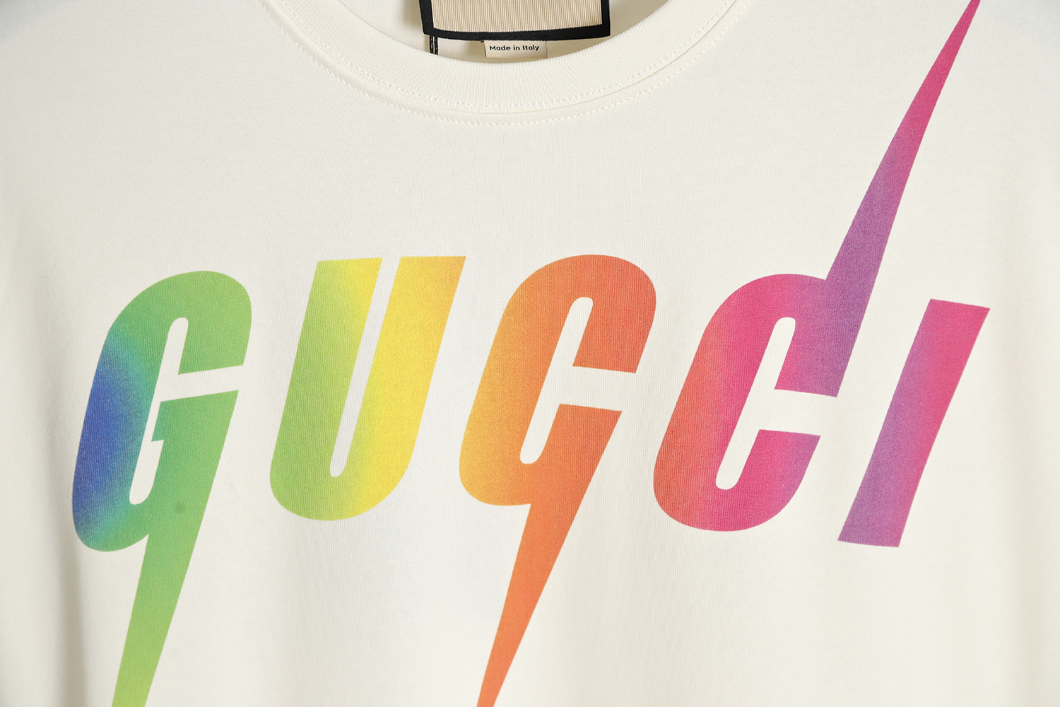 Gucci 23SS Gradient Lightning Short Sleeve T-Shirt