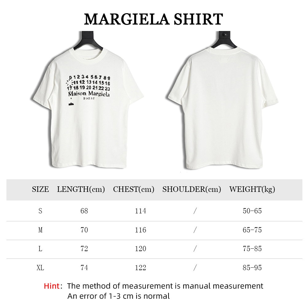 MARGIELA Mosaic Classic Letter Short Sleeve
