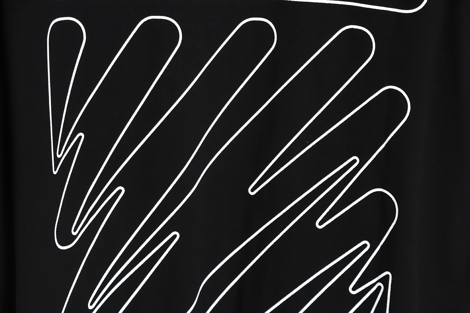 OFF-WHITE 23S Graffiti Brush Zebra Crossing Short Sleeves TSK1