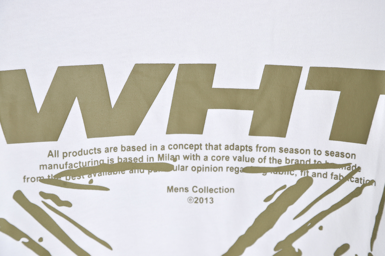 OFF-WHITE 23SS sketch splash ink arrow letter short sleeve