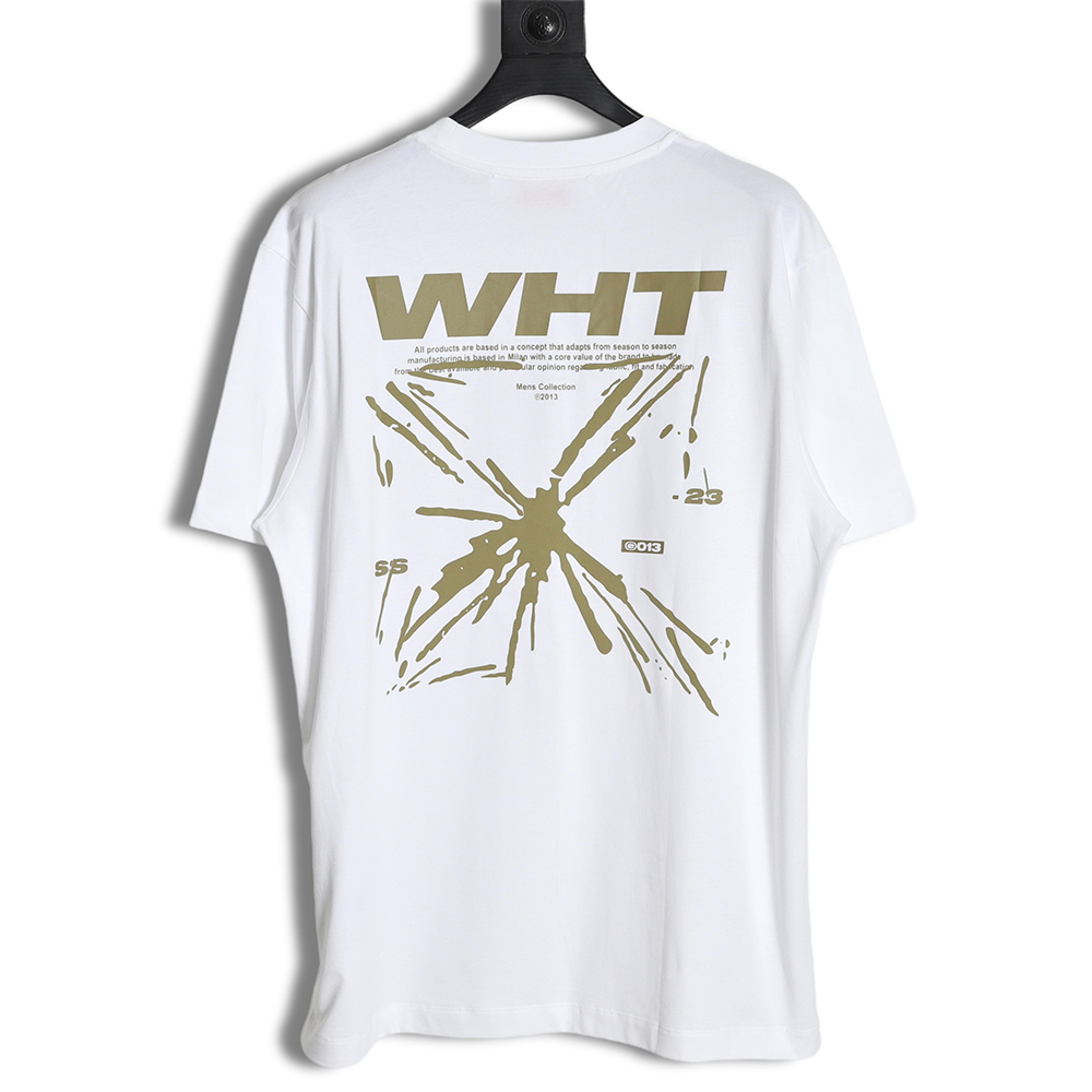 OFF-WHITE 23SS sketch splash ink arrow letter short sleeve