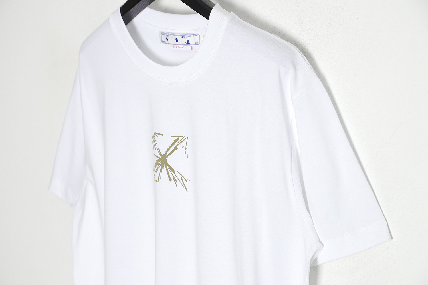OFF-WHITE 23SS sketch splash ink arrow letter short sleeve