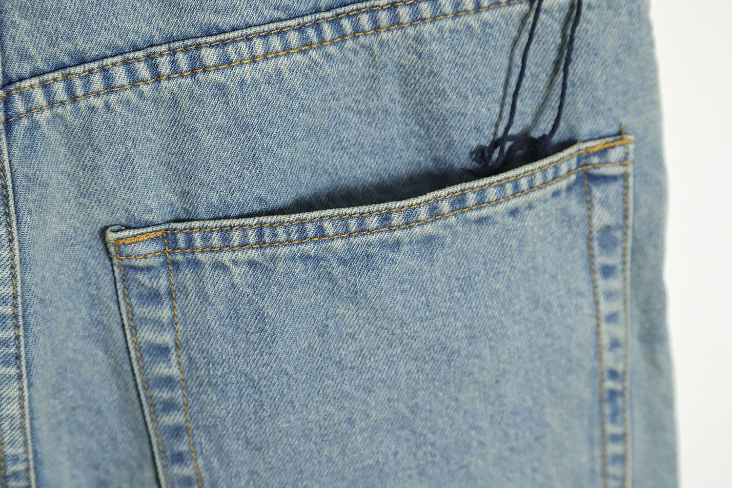 Prada 23SS Triangle Logo Washed Jeans