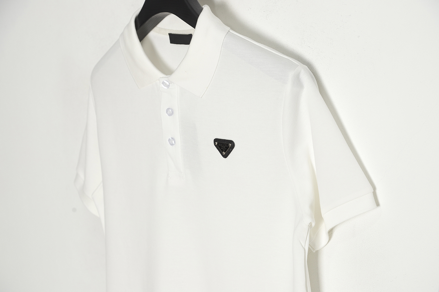 Prada Classic Triangle Polo Short Sleeve