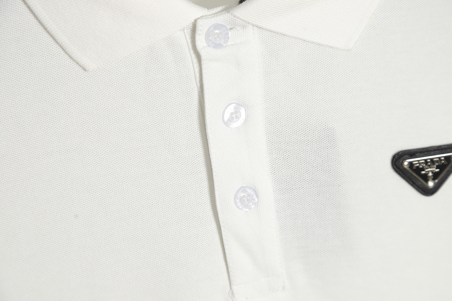 Prada Classic Triangle Polo Short Sleeve