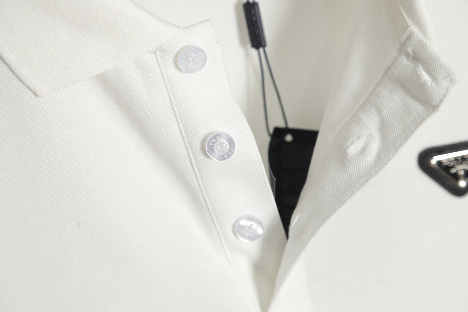 Prada Classic Triangle Polo Short Sleeve