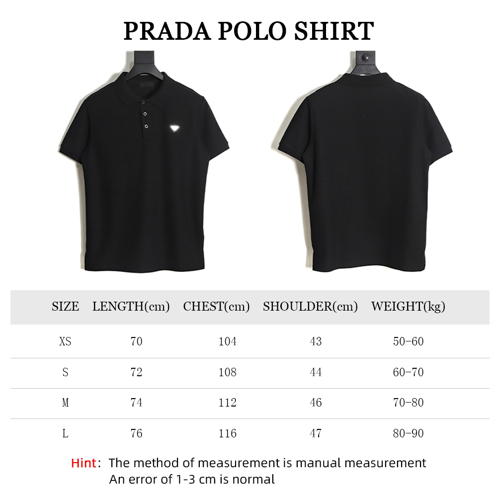Prada Classic Triangle Polo Short Sleeve TSK1