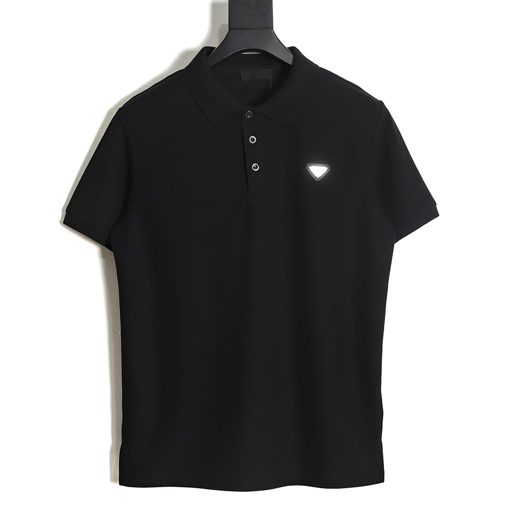 Prada Classic Triangle Polo Short Sleeve TSK1