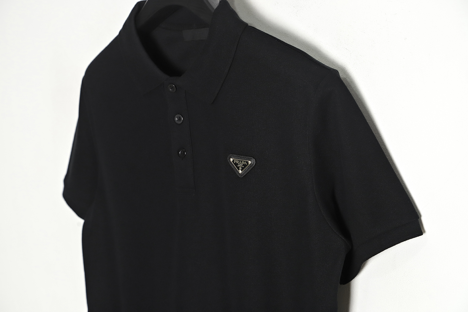 Prada Classic Triangle Polo Short Sleeve TSK1