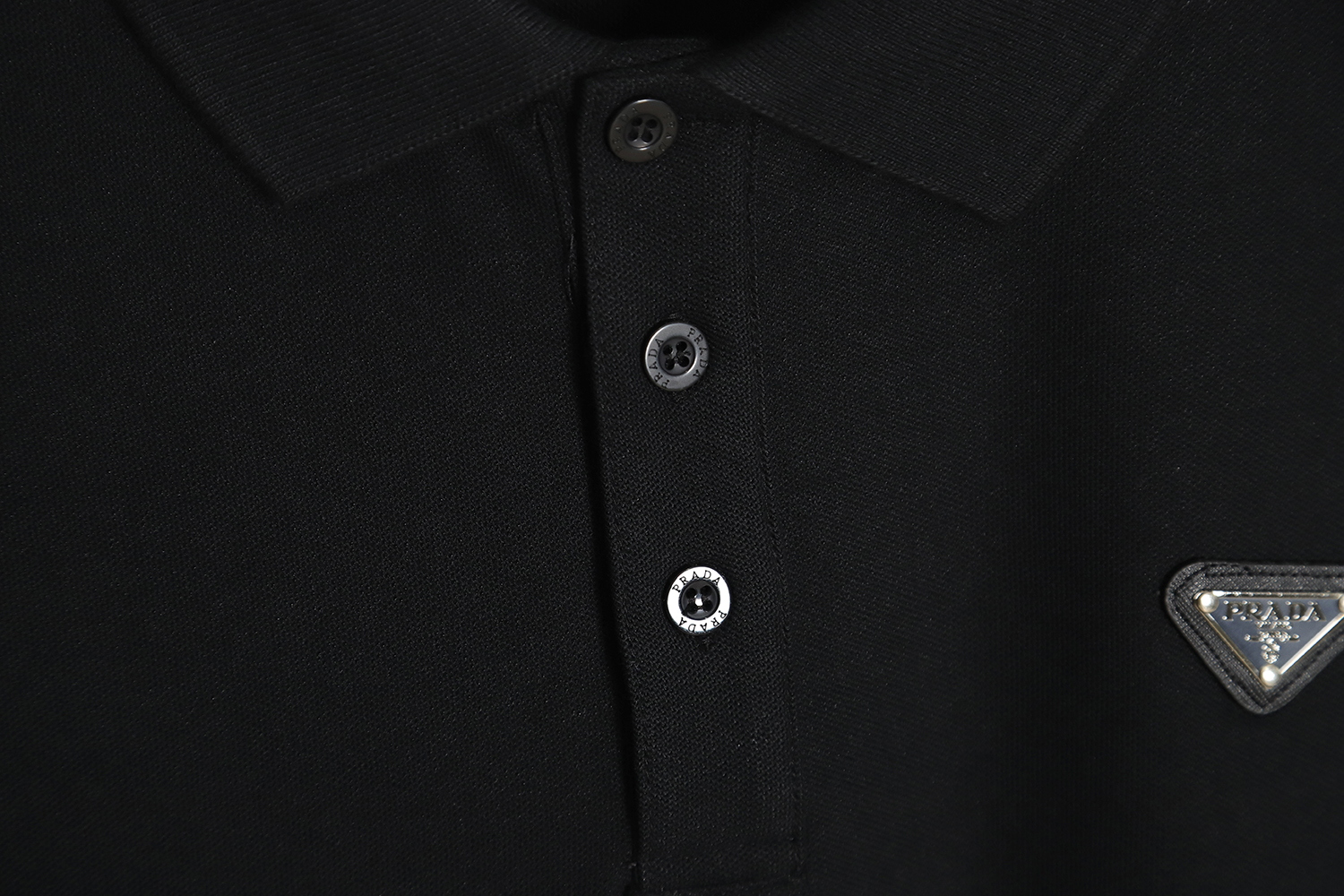 Prada Classic Triangle Polo Short Sleeve TSK1