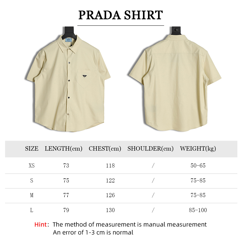 PRADA Triangle Workwear Short Sleeve Shirt