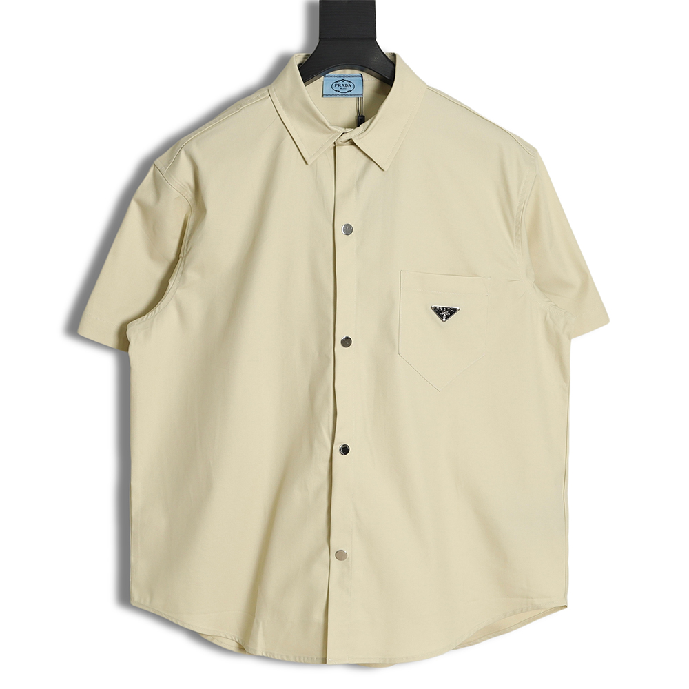 PRADA Triangle Workwear Short Sleeve Shirt