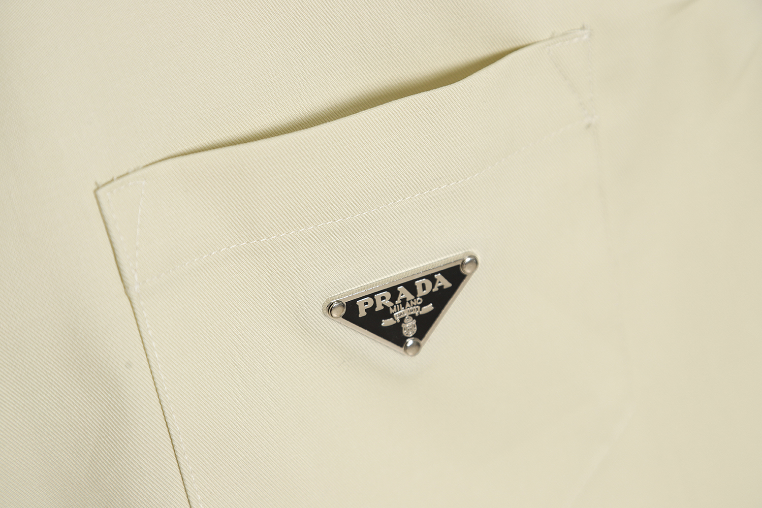 PRADA Triangle Workwear Short Sleeve Shirt