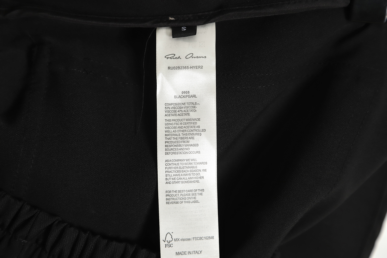Rick Owens DRKSHDW FW22 Side Stripe Drawstring Track Pants