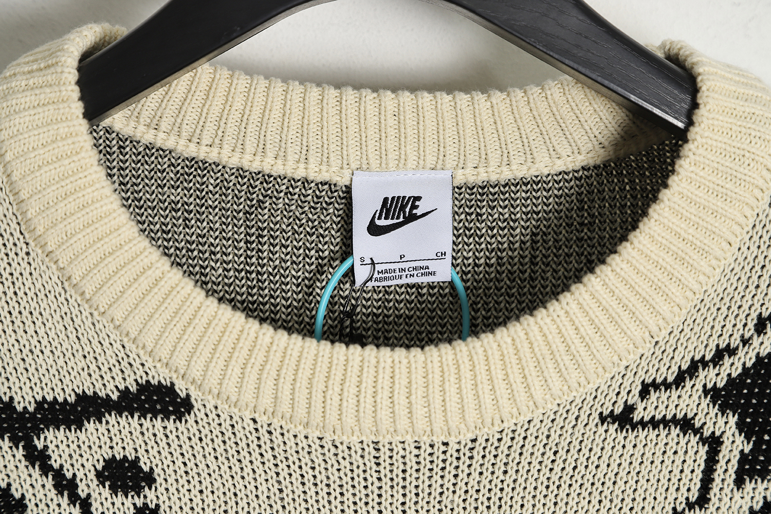 Nike x Stussy Joint SS23 Black 8Logo Graphic Printed Round Neck Pullover Sweater