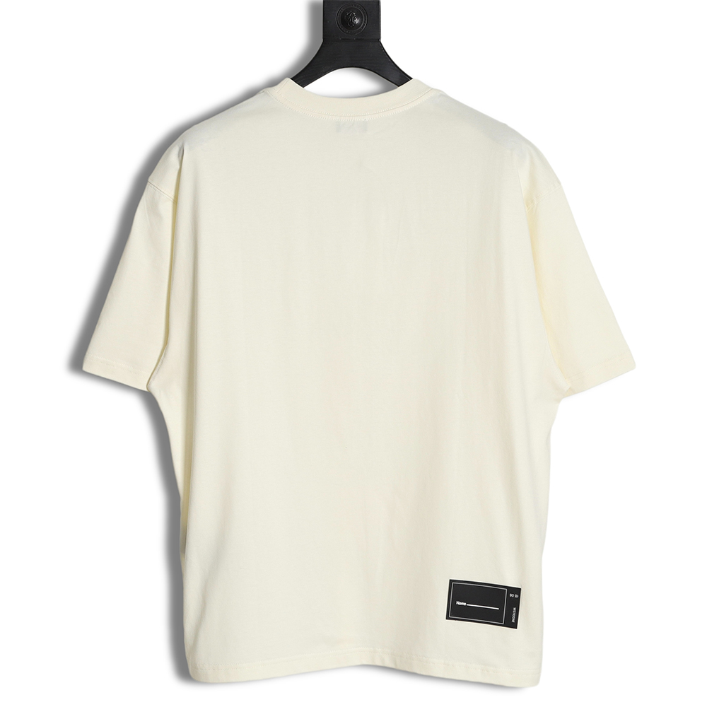 WE11 DONE 23SS Embroidered small label short-sleeved T-shirt