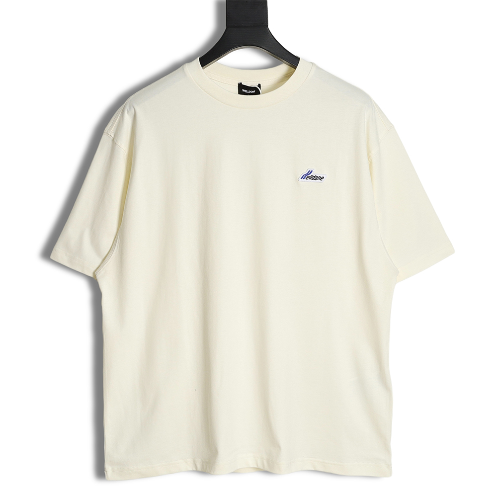 WE11 DONE 23SS Embroidered small label short-sleeved T-shirt