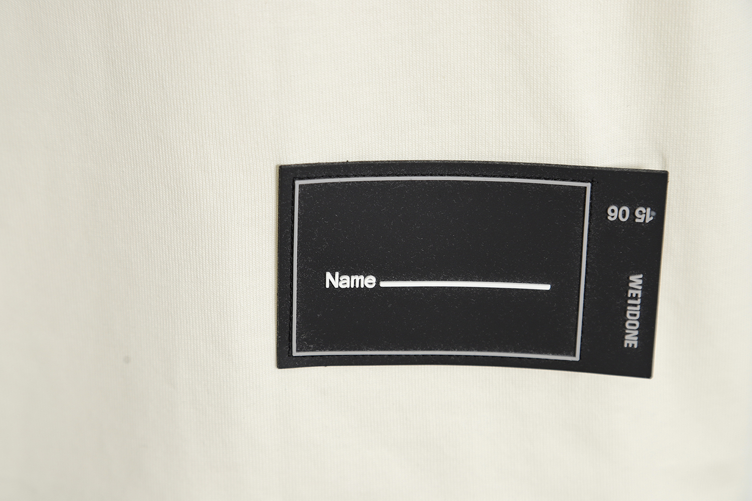 WE11 DONE 23SS Embroidered small label short-sleeved T-shirt