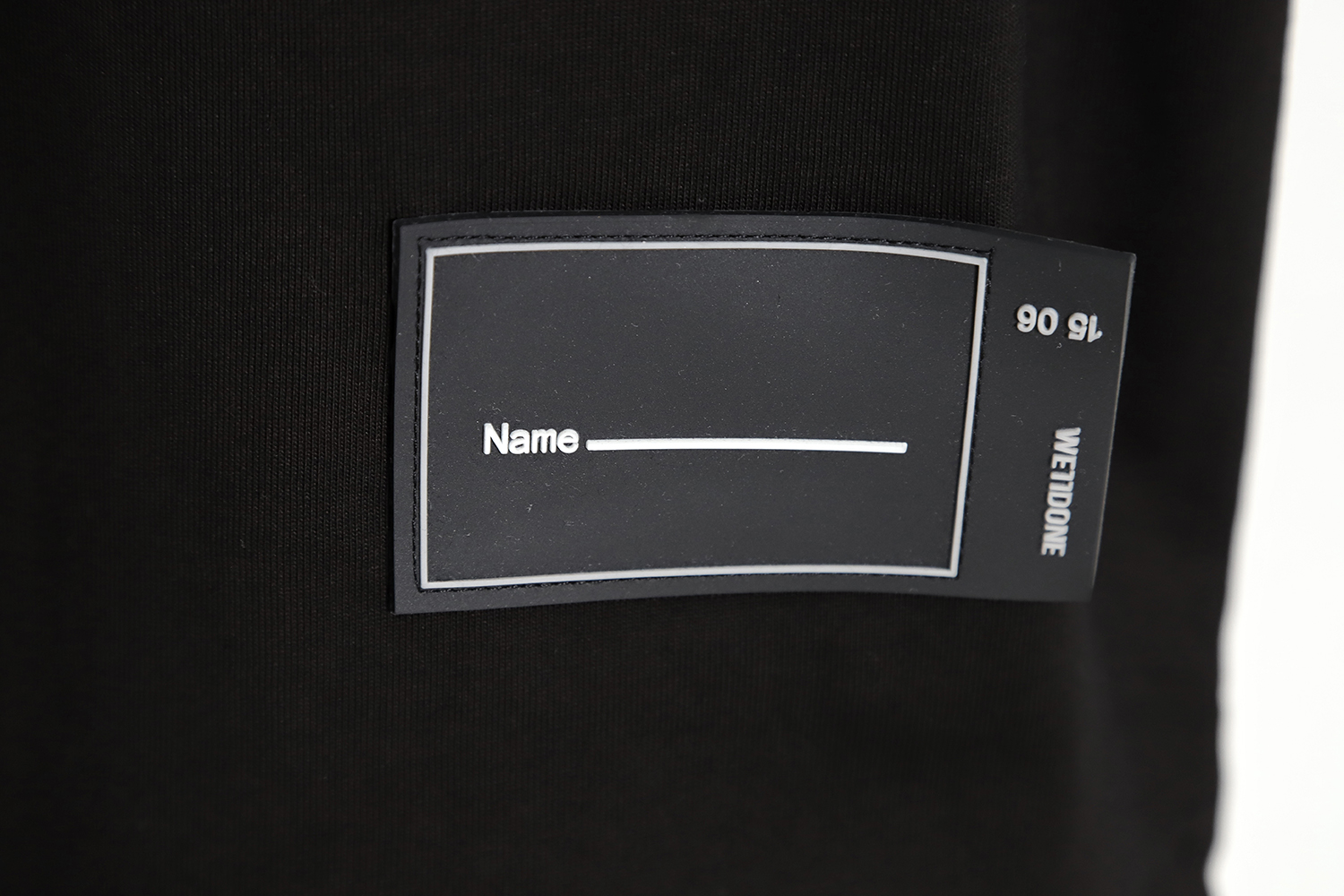 WE11 DONE 23SS Embroidered small label short-sleeved T-shirt TSK2