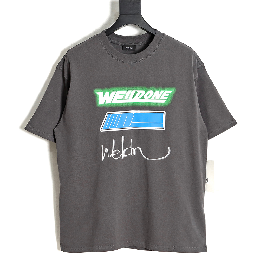 WE11 DONE signature letter print short-sleeved T-shirt TSK2