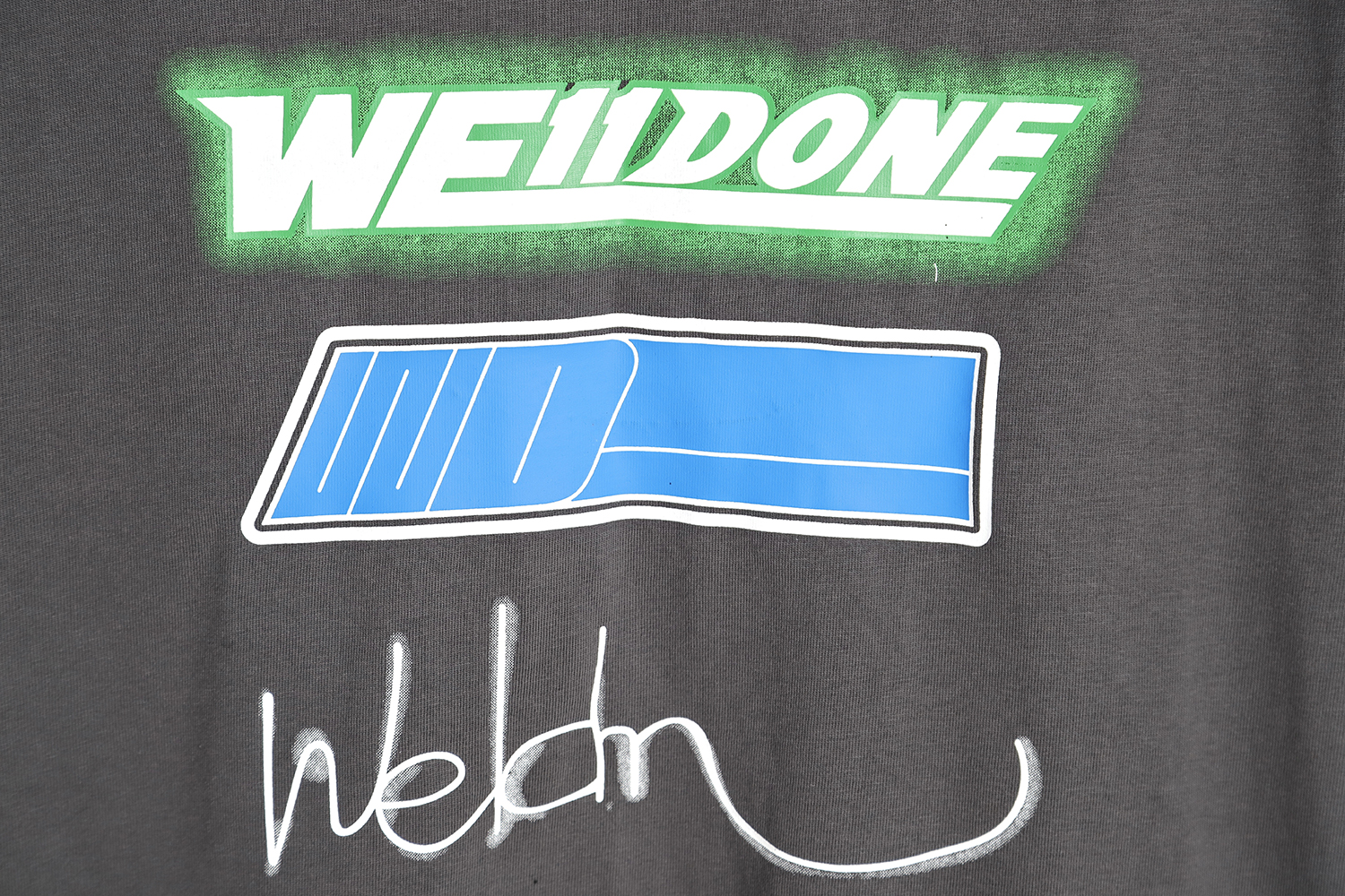 WE11 DONE signature letter print short-sleeved T-shirt TSK2