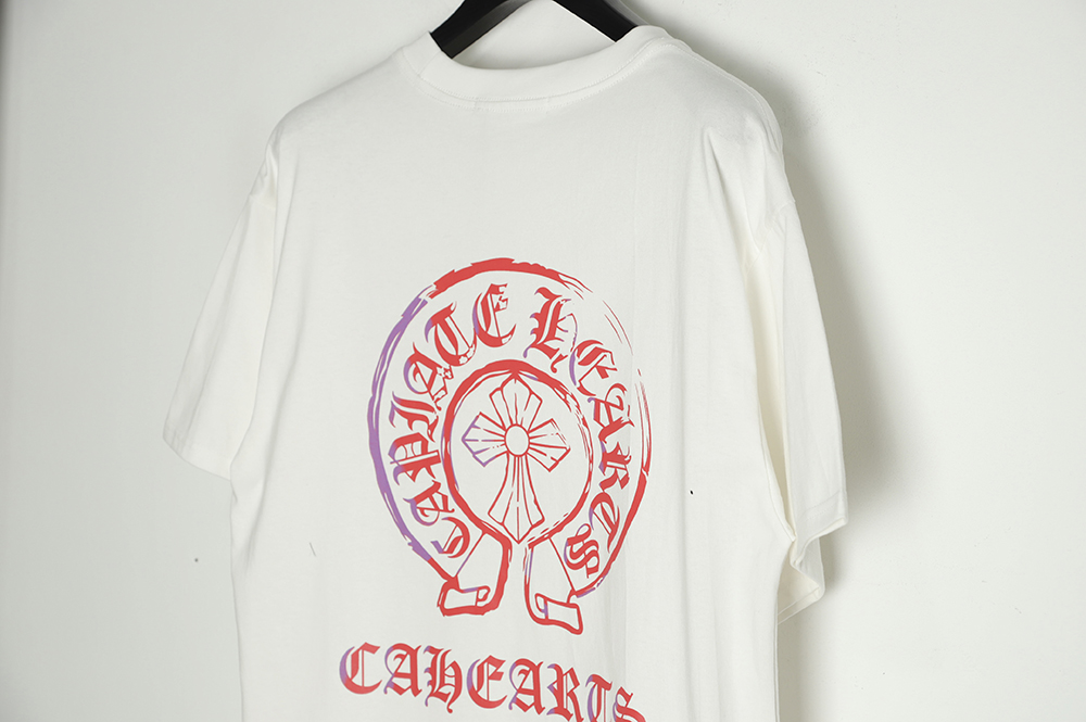 Chrome Hearts CH Sanskrit Print Smudged Short Sleeves