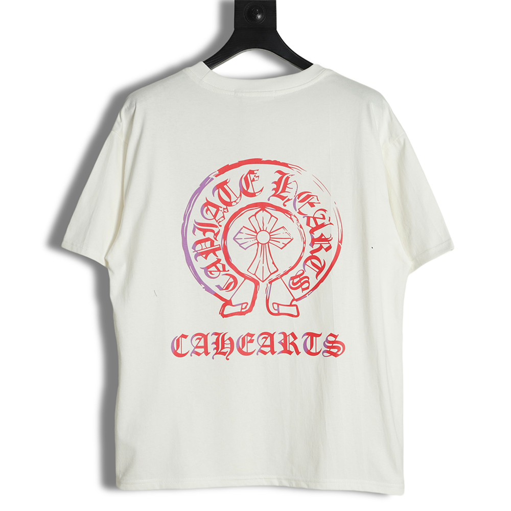 Chrome Hearts CH Sanskrit Print Smudged Short Sleeves