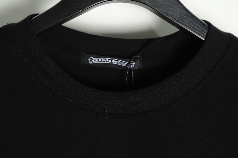 Chrome Hearts CH Sanskrit print smudged short sleeves TSK1