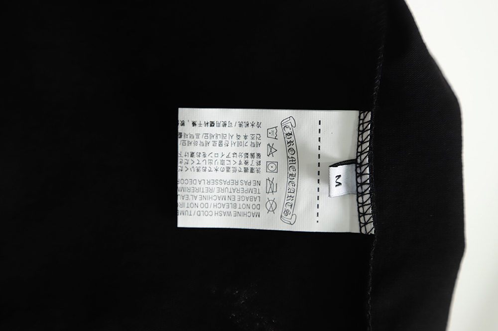 Chrome Hearts CH Sanskrit print smudged short sleeves TSK1