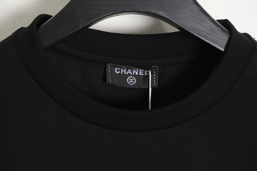 CHANEL 22ss double C embroidery short-sleeved T-shirt TSK1