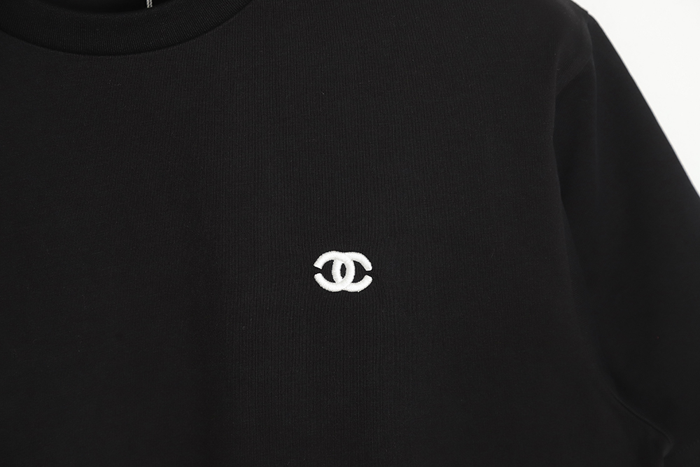 CHANEL 22ss double C embroidery short-sleeved T-shirt TSK1